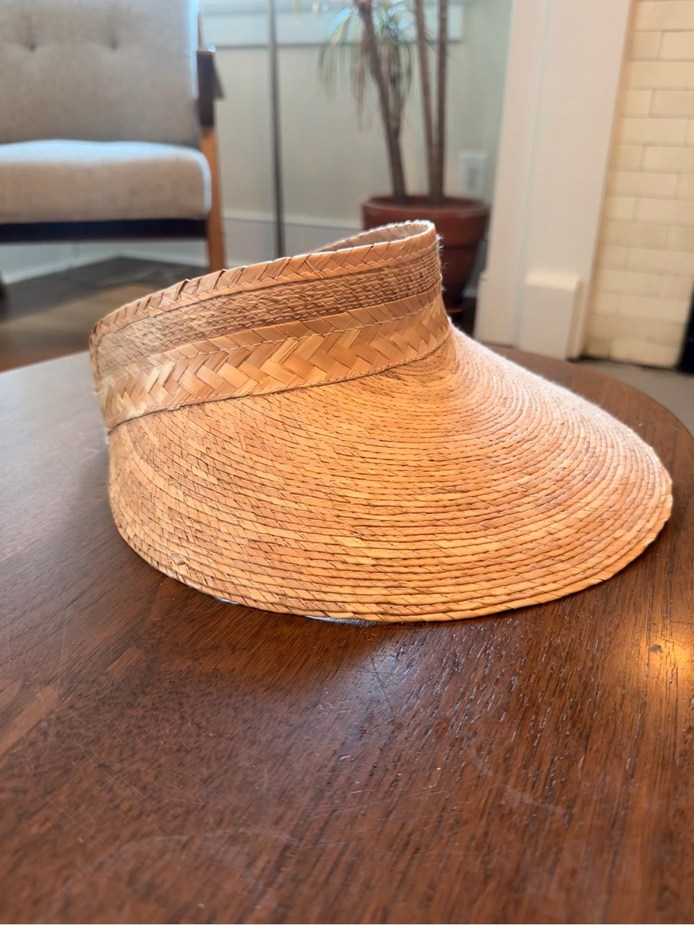Nipomo (Caminito) Handwoven Straw Visor Hat